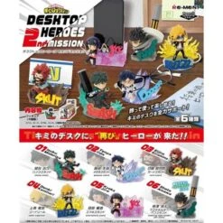 Bandai Boku No Hero Academia: Desktop Heroes 2nd Mission - 6 Figures/Box [Re-Ment]