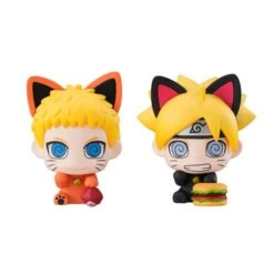 MegaHouse BORUTO NARUTO NEXT GENERATIONS Oyako Maneki-Neko Dattebasa! Set Of 2 [Petit Chara Land]