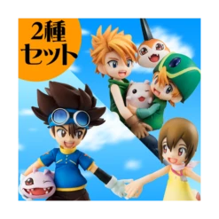 MegaHouse Digimon Adventure -Yagami Hikari & Yagami Taichi / Ishida Yamato & Takaishi Takeru Limited Set [G.E.M.]