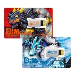 Digimon Vital Bracelet - Dim Card Set Vol.1 Volcanic Beat & Blizzard Fang [Bandai]