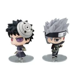 NARUTO Shippuden - Kakashi Hatake & Obito Uchiha Shinobi World War Set [Chimi Mega Buddy Series ! / MegaHouse]