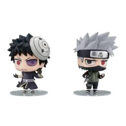 NARUTO Shippuden - Kakashi Hatake & Obito Uchiha Shinobi World War Set [Chimi Mega Buddy Series ! / MegaHouse] -Figuras Maquetas Tienda naruto shippuden kakashi hatake obito uchiha shinobi world war set chimi mega buddy series megahouse 1 3