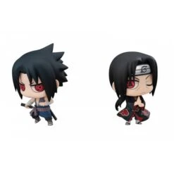 NARUTO Shippuden Sasuke Uchiha & Itachi - Brothers Confrontation Set [Chimi Mega Buddy Series! / MegaHouse]